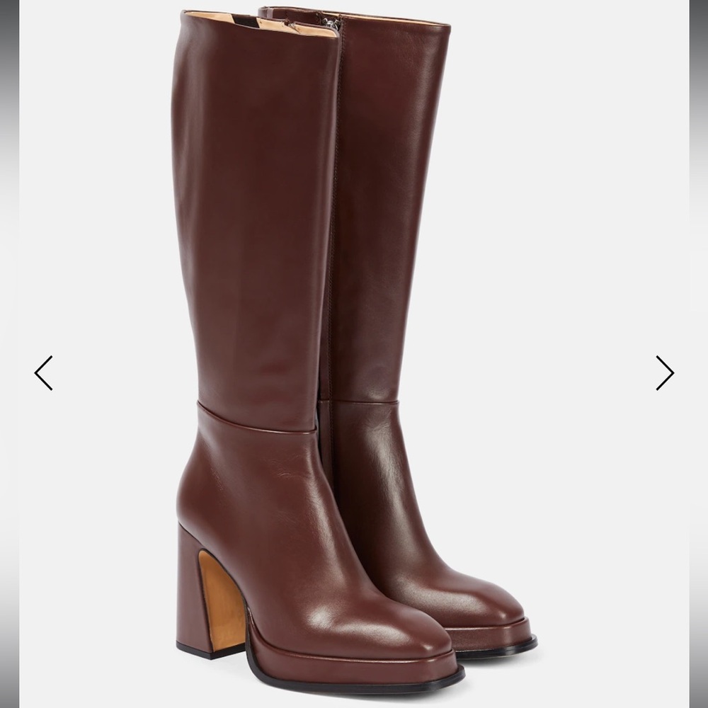 SOULIERS MARTINEZ Begonia leather knee-high boots